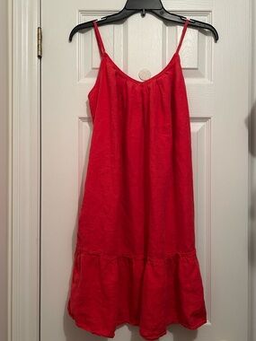 Gap 100% Linen Spaghetti Strap Summer Sundress